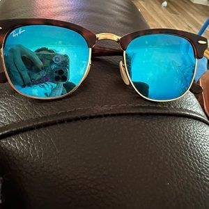 Ray Ban Sunglasses blue lenses